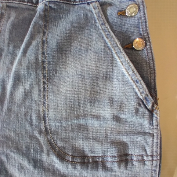 Old Navy Blue Denim Jean Bib Overalls Size 16 Country Farm - Picture 2 of 8